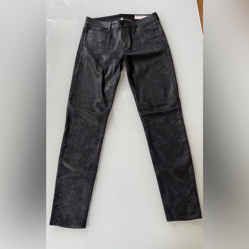 rag & bone Cate Mid-Rise Skinny Jeans | Black Wash | Size 27